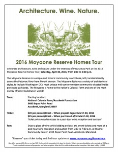 2016 Moyaone Homes Tour Flyer
